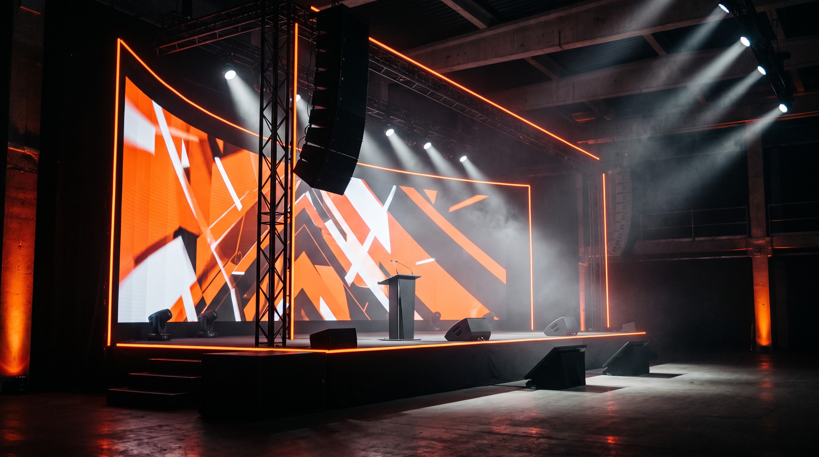 Corporate stage and LED concept visual